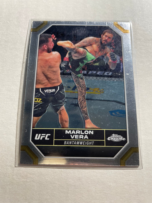 2024 Topps Chrome UFC card featuring Marlon "Chito" Vera, numbered #124.