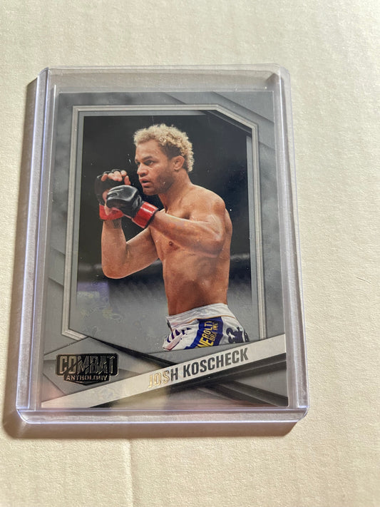 2025 Panini Combat Anthology MMA Stars Signature trading card featuring Josh Koscheck.