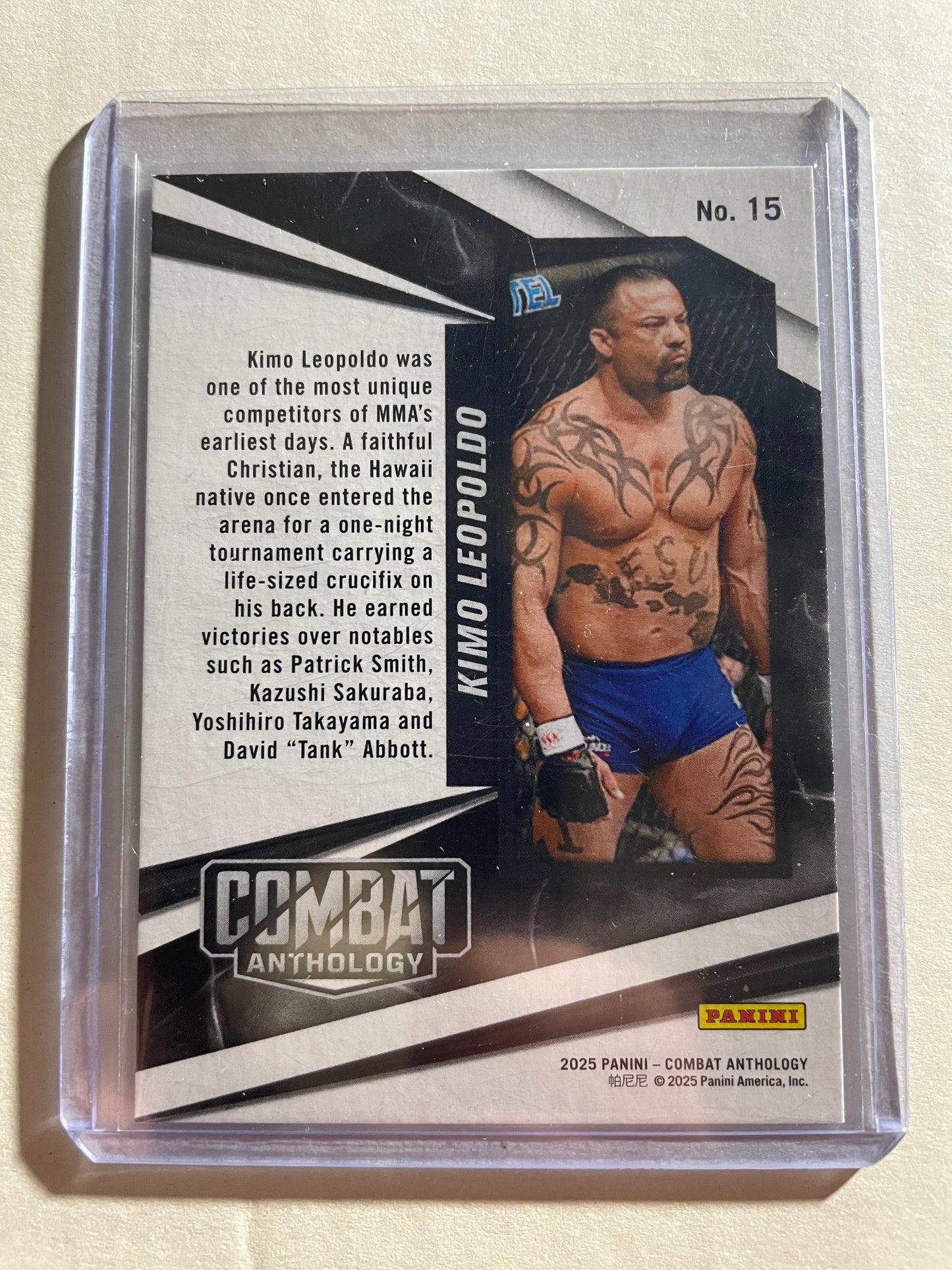2025 Panini PFL Combat Anthology Kimo Leopoldo #15 base card
