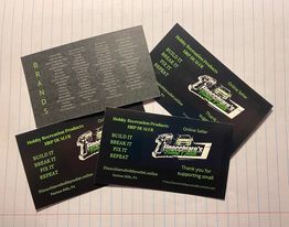 FINO'S BOLD BLACK ICON CUSTOM STICKERS 6x1