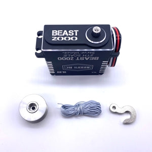 Beast 2000 5th Scale Servo Winch with Reefs Spool, Hook, Syn Line