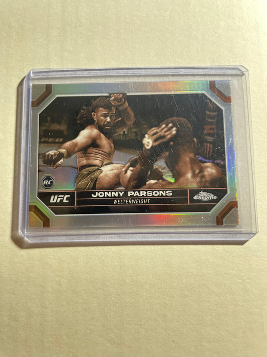 2024 Topps Chrome UFC Jonny Parsons rookie card