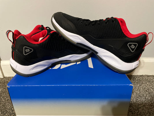 (NEW) 9.5M Q4 Sports LG9-1 MOTOR BLACK Basketball Sneakers