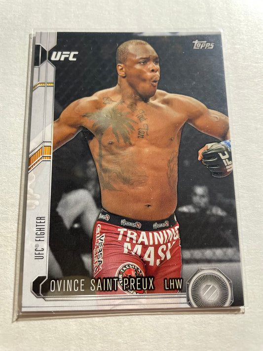 2015 Topps UFC Chronicles #197 trading card featuring Light Heavyweight fighter Ovince Saint Preux