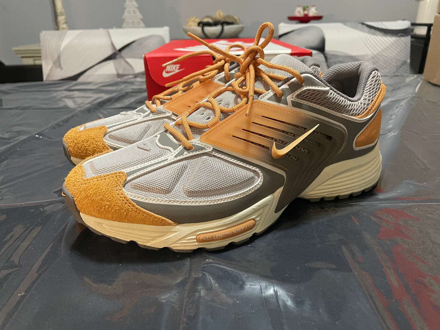 (NEW) Size 12M Nike Air Pegasus wave Premium college Grey Flat Phantom Copper moon