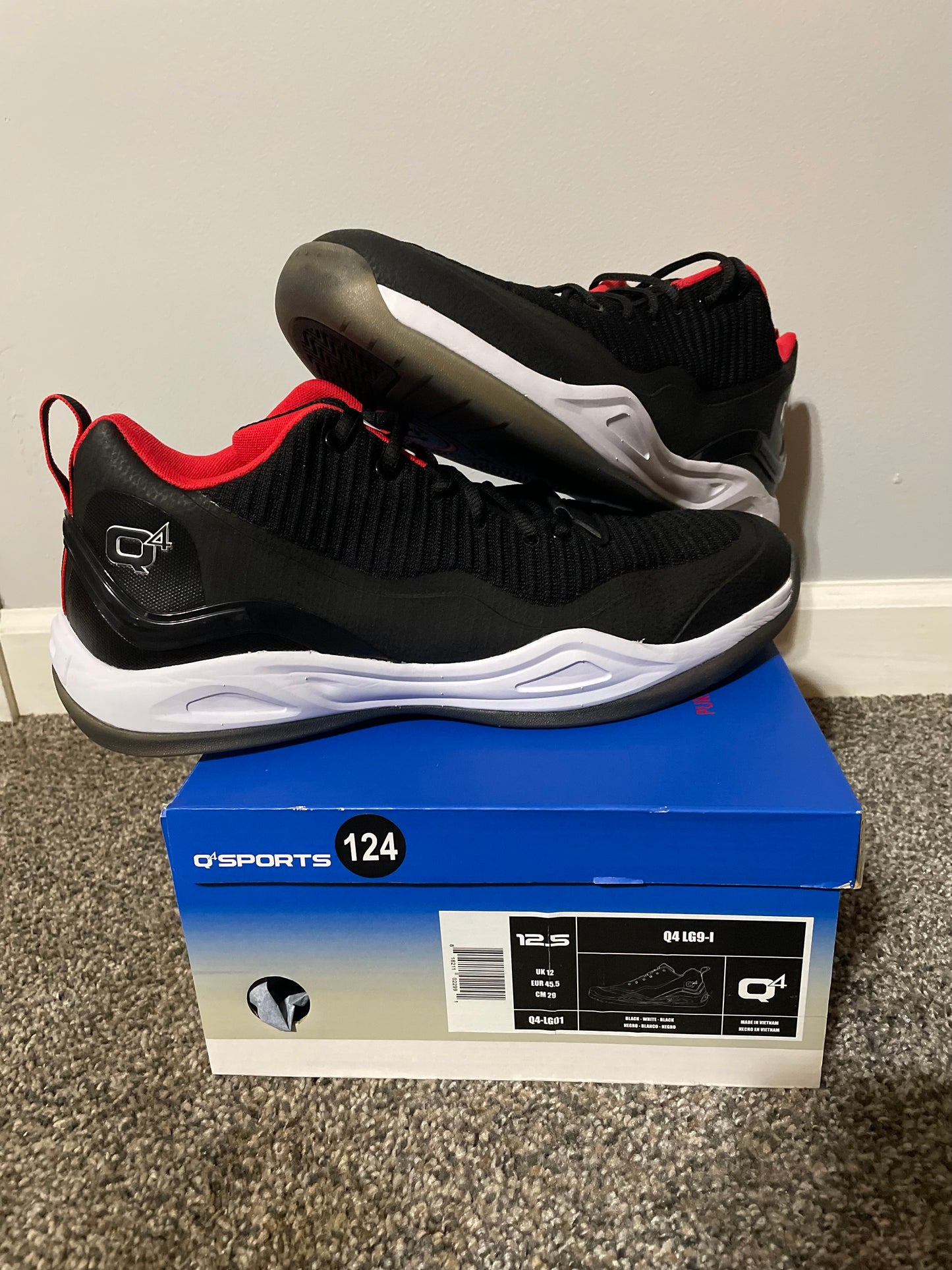 (NEW) Size 12.5M IN Org Box Q4 Sports  LG9-1 Motor Black!