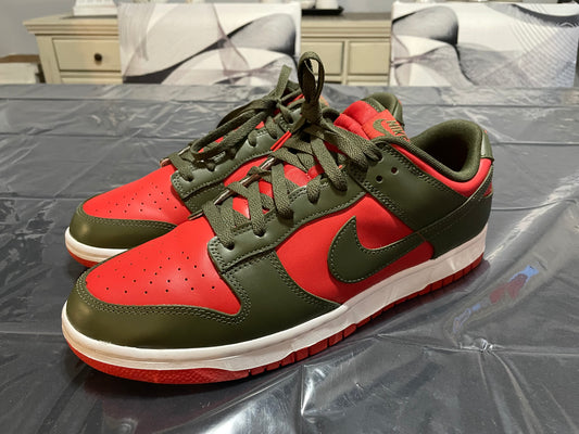 Nike dunk low mystic red cargo khaki Size 13M No Box