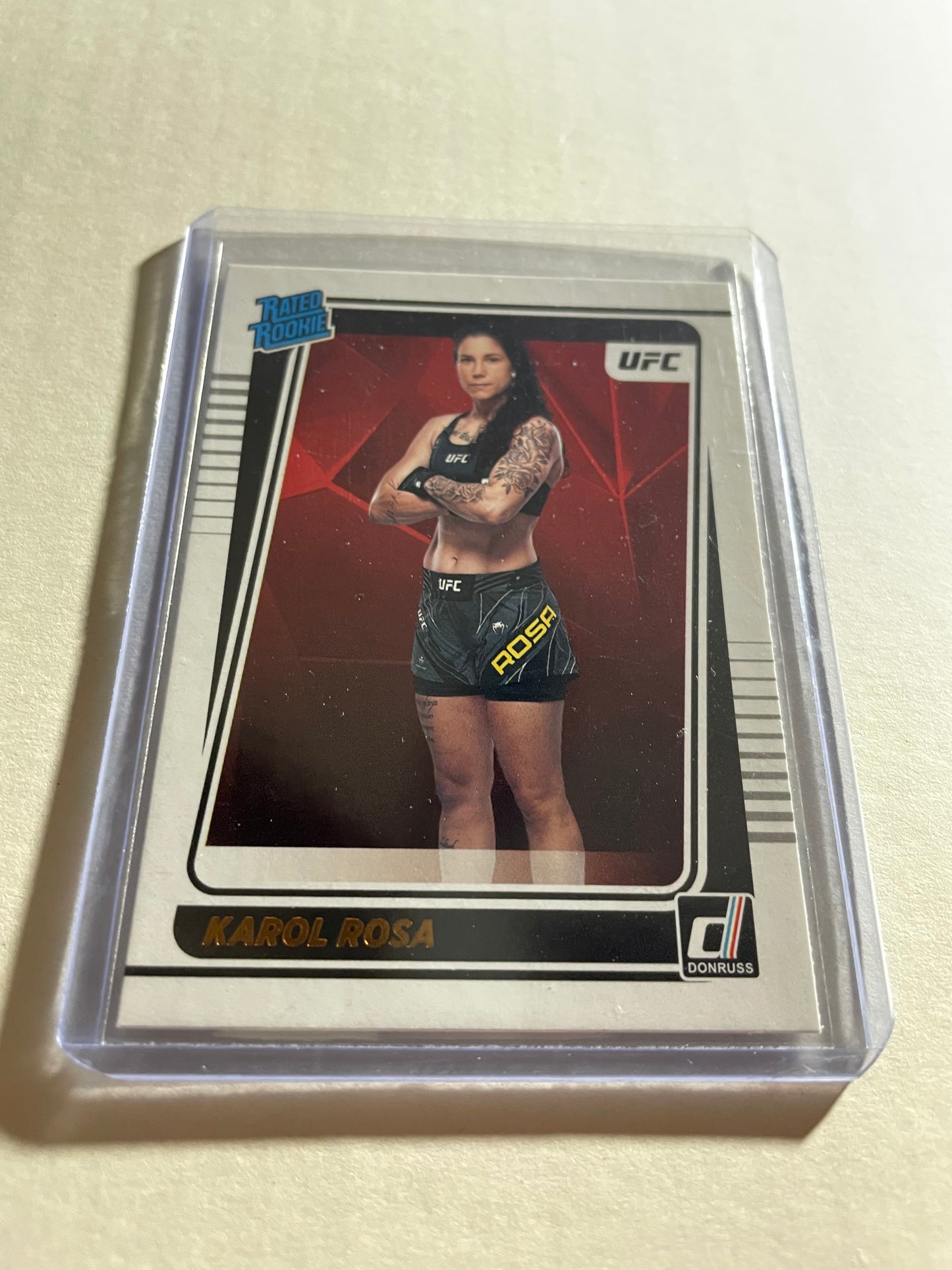 2022 Panini Donruss UFC #217 Karol Rosa Rated Rookie card