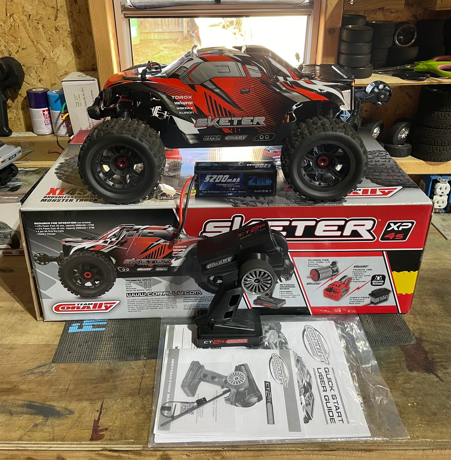 Sketer XP 1/10 4WD 4S Brushless RTR Monster Truck (4s Lipo battery included!)