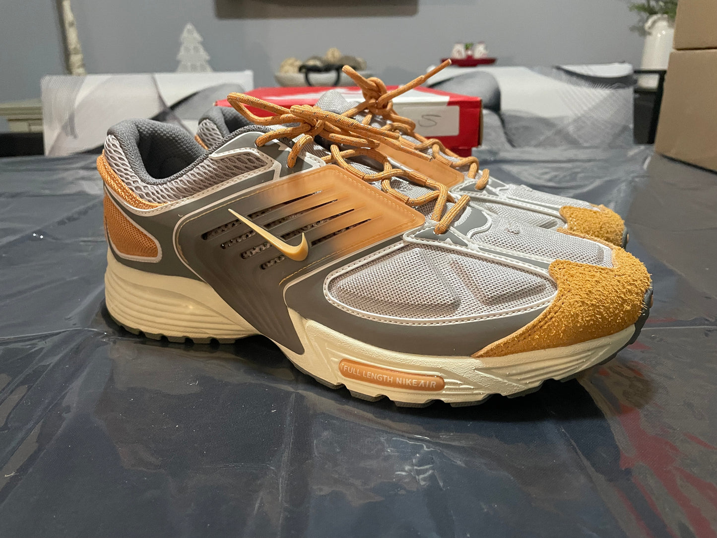 (NEW) Size 12M Nike Air Pegasus wave Premium college Grey Flat Phantom Copper moon