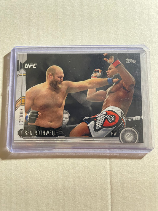 2015 Topps UFC Chronicles Ben Rothwell card numbered #90.