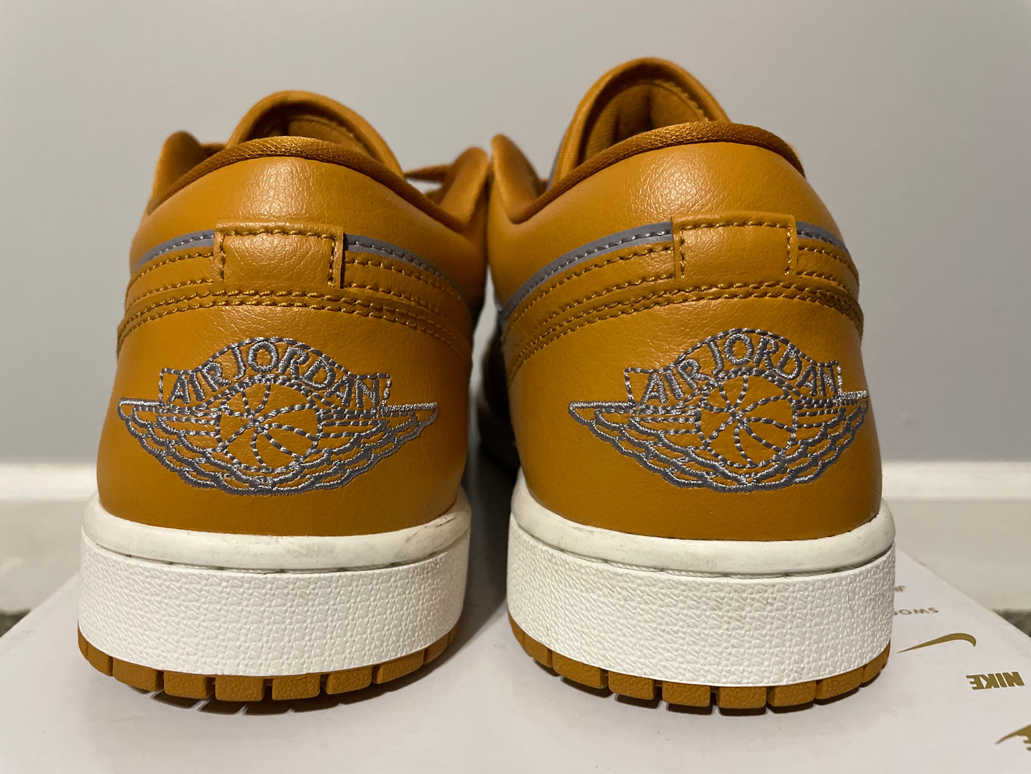 (NEW) Size 11.5W 10M Air Jordan 1 Low Cement Grey Chutney