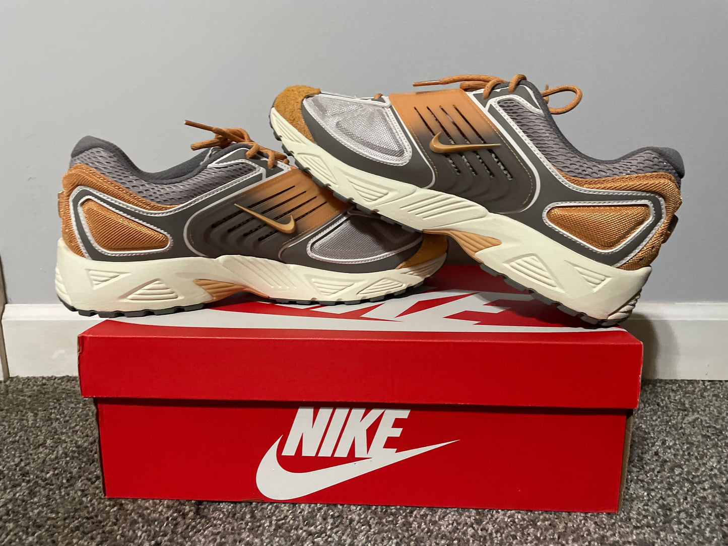 (NEW) Size 12M Nike Air Pegasus wave Premium college Grey Flat Phantom Copper moon