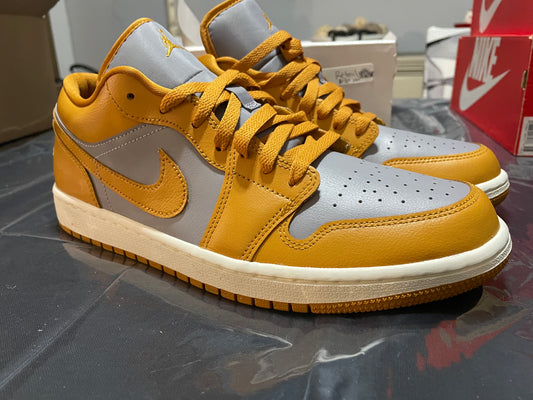 (NEW) Size 11.5W 10M Air Jordan 1 Low Cement Grey Chutney