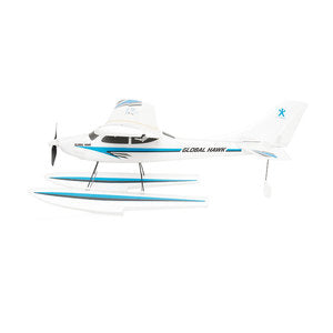 Global Hawk RC Trainer Airplane w/Floats - Blue