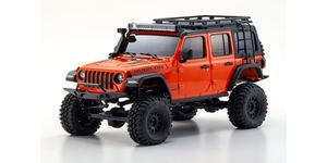 Mini-Z 4x4 Series Readyset Jeep wrangler Unlimited Rubicon w/ Accessory Parts, Punk`n Metallic