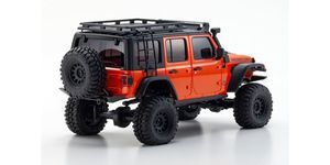 Mini-Z 4x4 Series Readyset Jeep wrangler Unlimited Rubicon w/ Accessory Parts, Punk`n Metallic