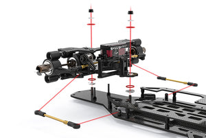 1/8 SSX-823 On Road Pan Car Chassis Kit (No Body, Motor, Tires or Electronics)