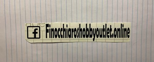 FINO'S OPEN BLACK ICON CUSTOM STICKERS 6 x 1