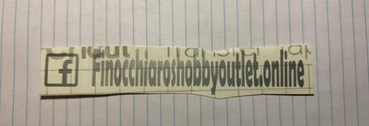 FINO'S OPEN SILVER ICON CUSTOM STICKERS 6in x 1in