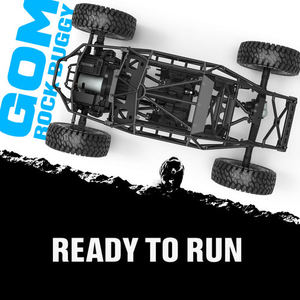 GOM Rockbuggy RTR, Brushed 1/10 Scale, w/ GR01 Chassis and 2.4GHz Radio