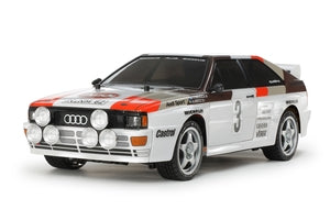 1/10 RC Audi Quattro A2 Rally Car Kit, w/ TT-02 Chassis - Includes HobbyWing THW 1060 ESC