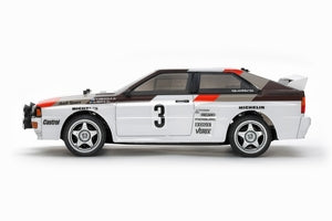 1/10 RC Audi Quattro A2 Rally Car Kit, w/ TT-02 Chassis - Includes HobbyWing THW 1060 ESC