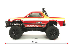 MSA-1E 1/24 Scale Subaru Brat 4WD RTR, w/ 2.4GHz KD Propo Radio