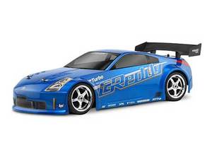 HPI17218  Nissan 350Z Greddy Twin Turbo Body, 190mm