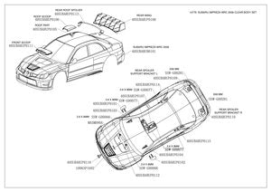1/10 Subaru Impreza WRC 2006 Body Set