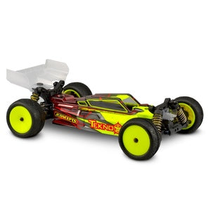 F2 Tekno EB410 Clear Body, w/ Aero S-Type Wing