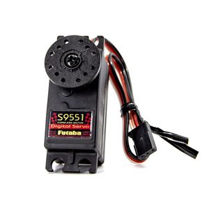 S9551 Digital Coreless Motor Low Profile Metal Gear Servo .11sec/122.2oz @ 6V Low Profiled Coreless Motor.