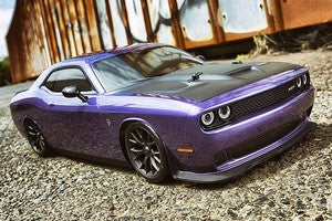 FAZER Mk2 2015 Dodge Challenger Hellcat SRT RTR, Plum Crazy Purple, 1/10 Electric 4WD Touring Car