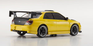 MINI-Z AWD MA-020 Readyset Subaru Impreza with Aero Kit and CFRP Hood, Metallic Yellow