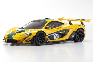 MINI-Z McLaren P1 GTR RTR, Yellow/Green, w/ MR-03 Chassis, RWD