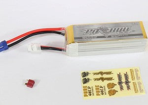 Pure Gold 80c 4s2p 8000mAh 14.8V Softcase Lipo Battery, w/ LED Battery Check - EC5 +Deans Plug