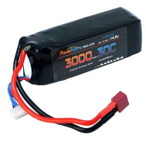 4S 14.8V 3000MAH 30C LiPo Battery W/ Deans T-Plug Connector