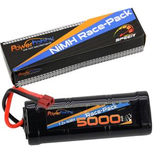 7.2V 6-Cell 5000mAh NiMH Flat Battery Pack w/Deans Plug