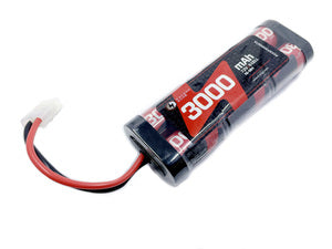 3000mAh 7.2V 6-Cell NiMH Flat Battery Pack w/ Tamiya Plug