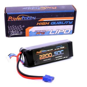 4S 14.8V 2200MAH 50C Lipo Battery, w/ EC3 Connector