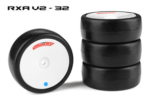 Attack RXA V2 Rubber Tires, for 1/10 EP Touring, 32 Shore, Asphalt (4pcs)