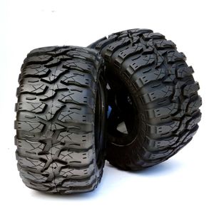 1/8 Defender 3.8" Belted All Terrain Tires 17mm Mounted Black