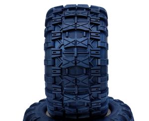 1/8 Raptor 3.8" Belted All Terrain Tires 17mm Mounted - Black