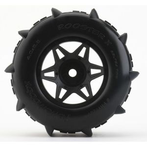 Rooster X Belted Paddle Sand/Snow Tires, fits 1/5 Traxxas X-Maxx