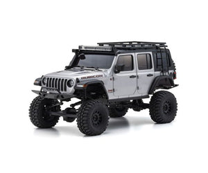 MINI-Z 4x4 Series MX-01 Readyset Jeep Wrangler Unlimited Rubicon with Accessory Parts Billet Silver