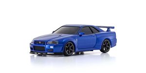 MINI-Z AWD MA-020 Series Readyset Nissan Skyline GT-R V.spec II Nur (R34) Metallic Blue