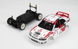 GT24 1/24 Scale Micro 4WD Brushless RTR, Mitsubishi Lancer Evo 4 WRC